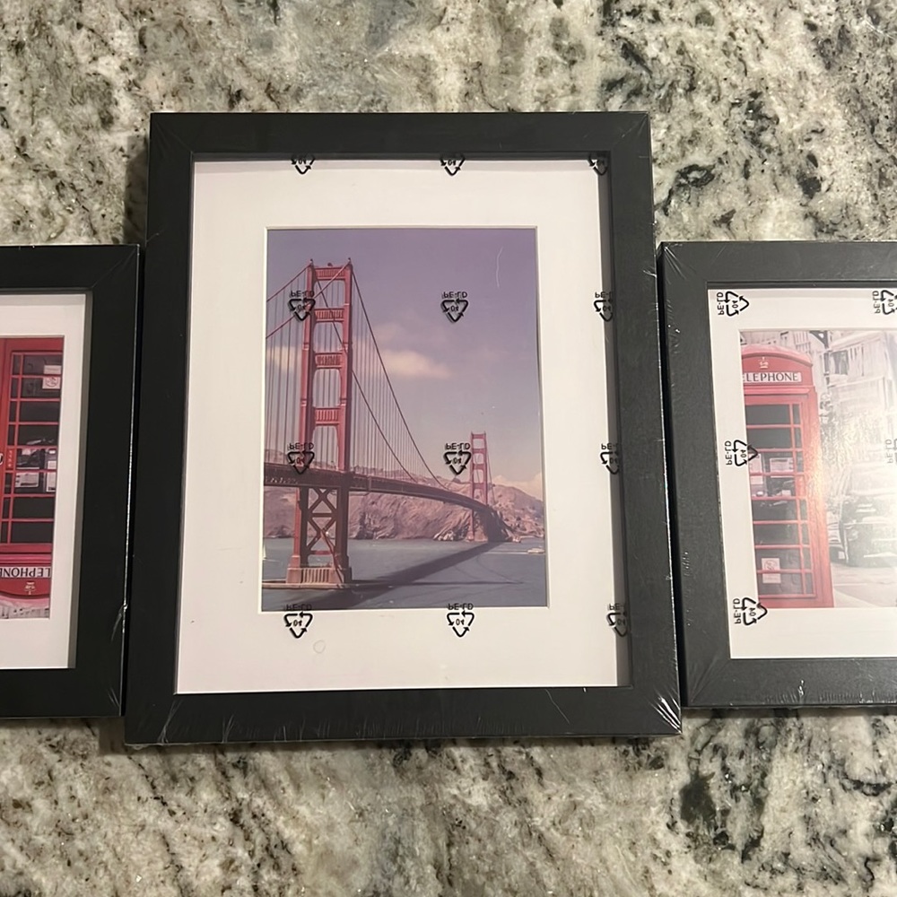 Assortment of 3 picture frames